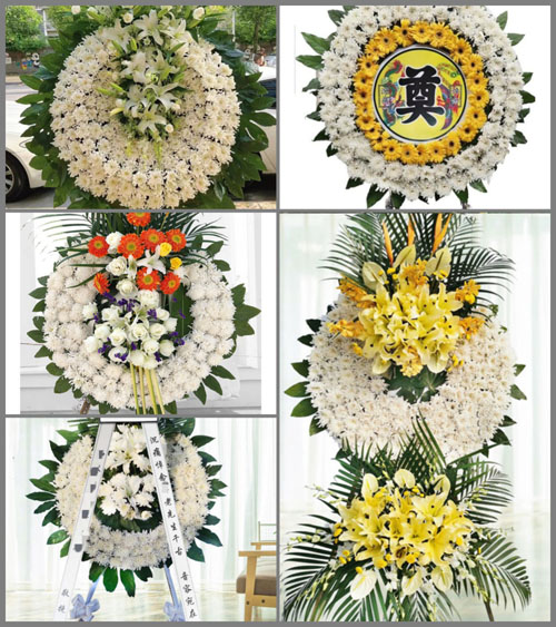 广东佛山市顺德区容桂街道马冈村花圈速递